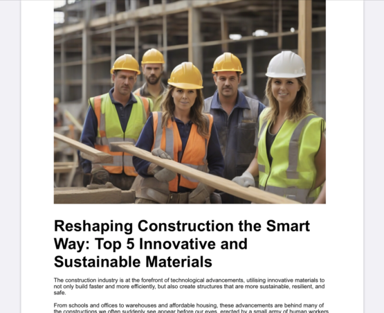 Reshaping Construction the Smart Way