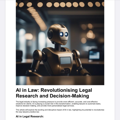 AI in Law