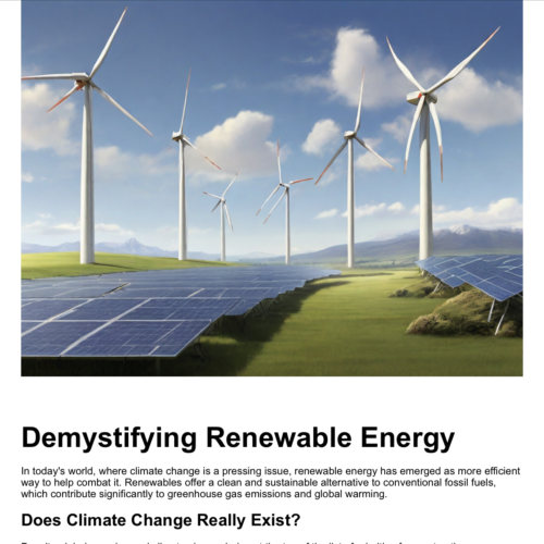 Demystifying Renewable Energy