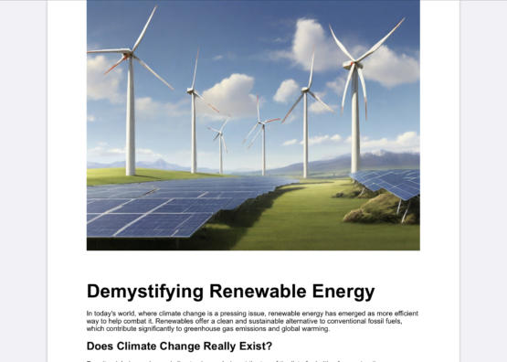 Demystifying Renewable Energy