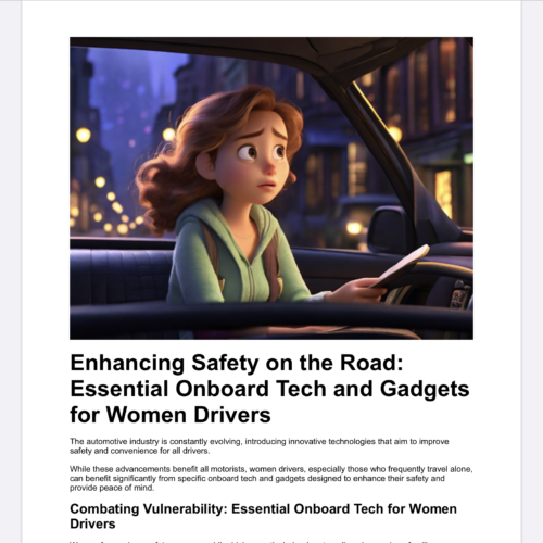 Essential Onboard Tech and Gadgets for Women Drivers