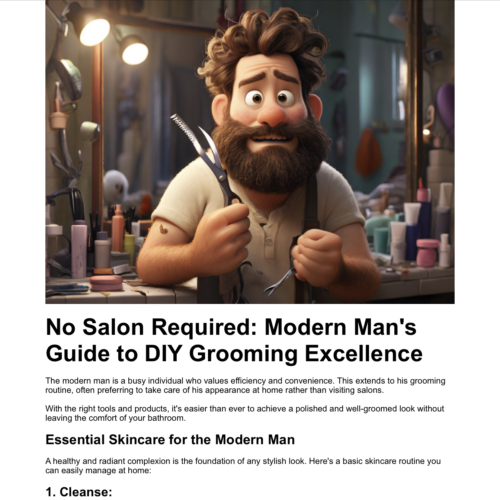No Salon Required: Modern Man's Guide