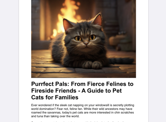 A Quick Guide to Pet Cats for Families