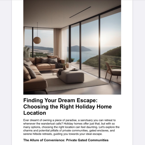 Finding Your Dream Escape