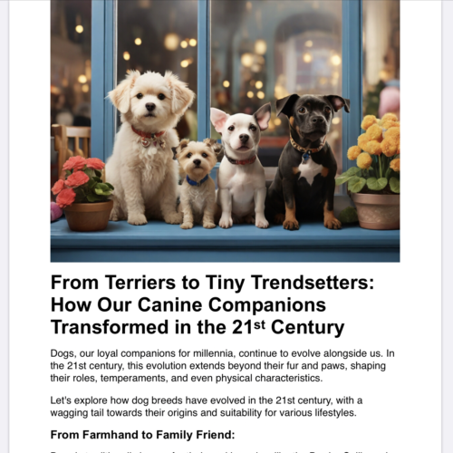 How Our Canine Companions Transformed in the 21st Century