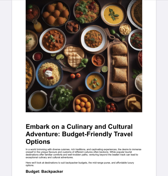 Budget-Friendly Travel Options