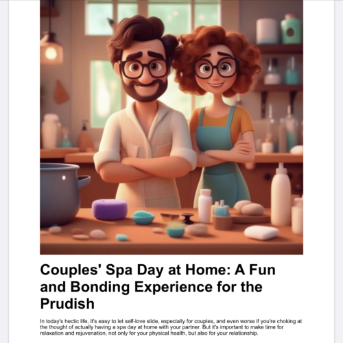 Couples' Spa Day at Home