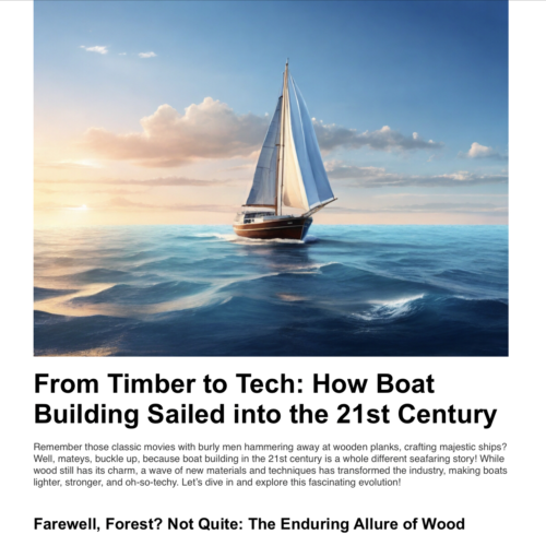 From Timber to Tech