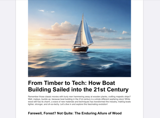 From Timber to Tech