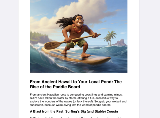 The Rise of the Paddle Board