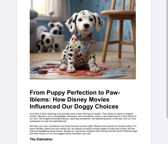 How Disney Movies Influenced Our Doggy Choices