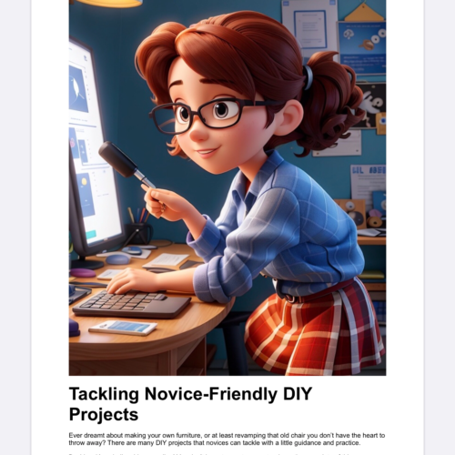 Tackling Novice-Friendly DIY Projects