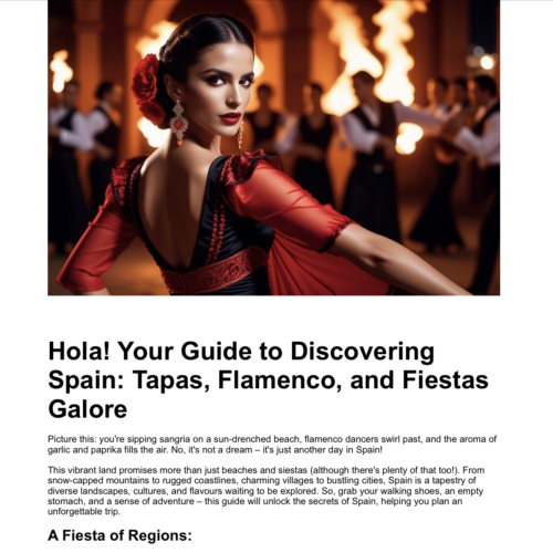 ¡Hola! Your Guide to Discovering Spain
