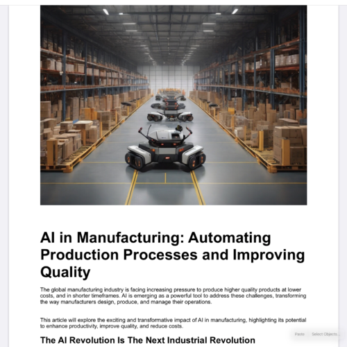 AI in Manufacturing