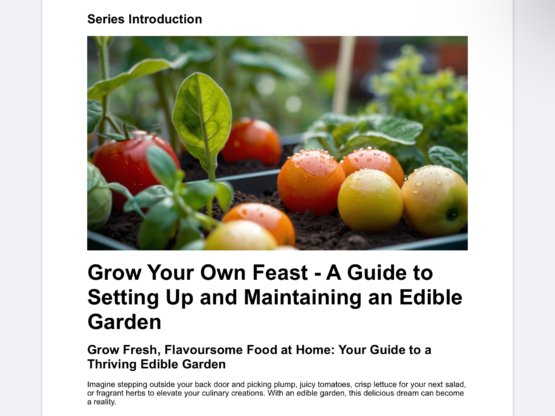 Home & Garden Bundle. Setting Up and Maintaining an Edible Garden