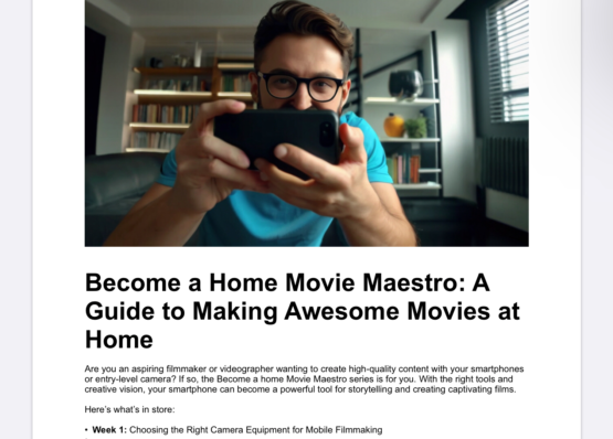 Tech Bundle: Making Awesome Movies at Home